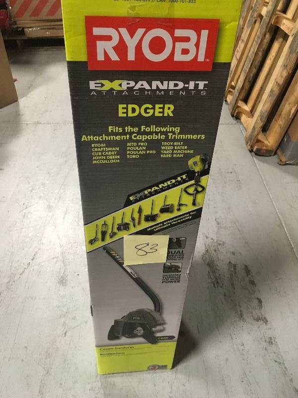 RYOBI Expand-It 8 in. Universal Straight Shaft Edger Attachment in good condition