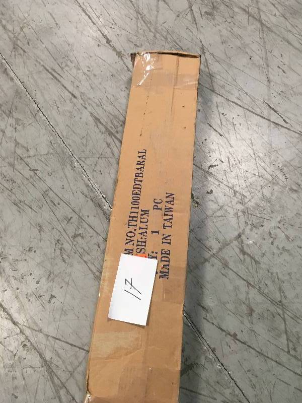 lot 17 image: Global Door Controls TH1100 EDTBAR Series Touch Bar Exit Device Aluminum Finish, 35in.W, Model# TH1100EDTBARAL in good condition