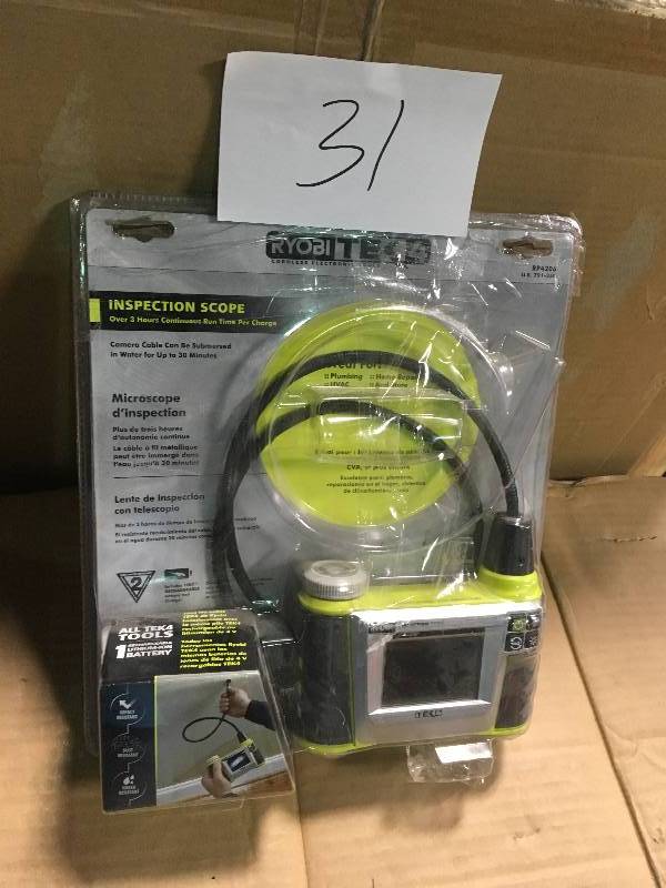 lot 31 image: RYOBI Tek4 4-Volt Digital Inspection Scope in good condition