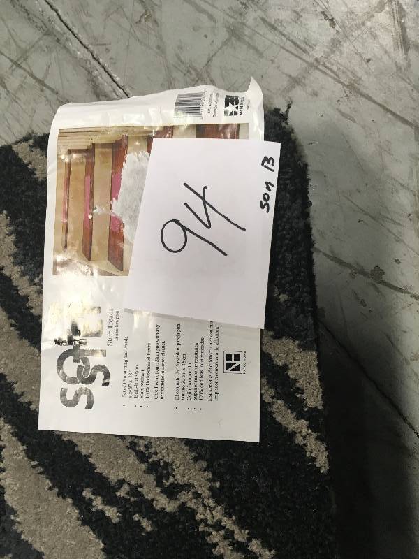 lot 94 image: SOFT STEP NATCO 13 SET STAIR TREADS 8 x 18 in good condition