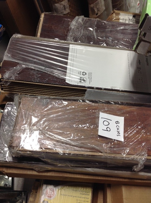 lot 109 image: Lot of 8 cases mix wood Flooring  in good conditions