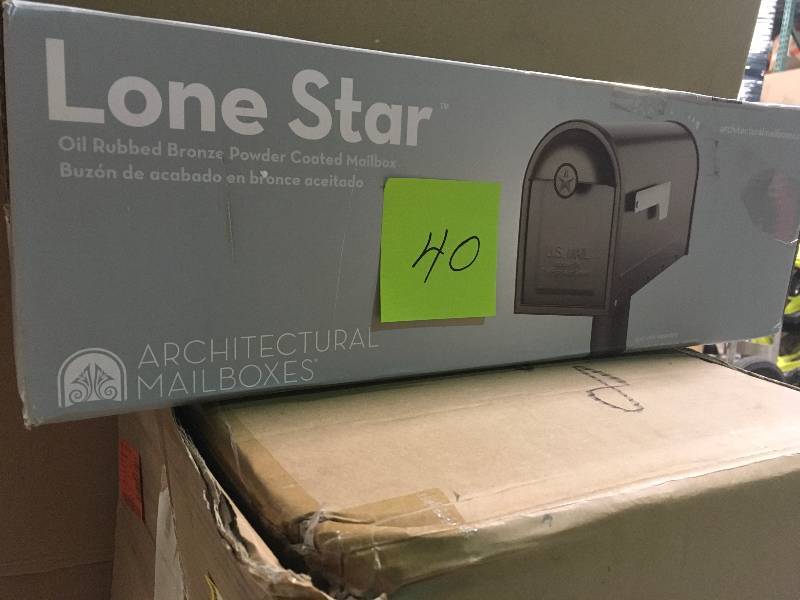 Architectural Mailboxes 6.8-in W x 8.9-in H Metal Oil-Rubbed Bronze Post Mount Mailbox in good condition