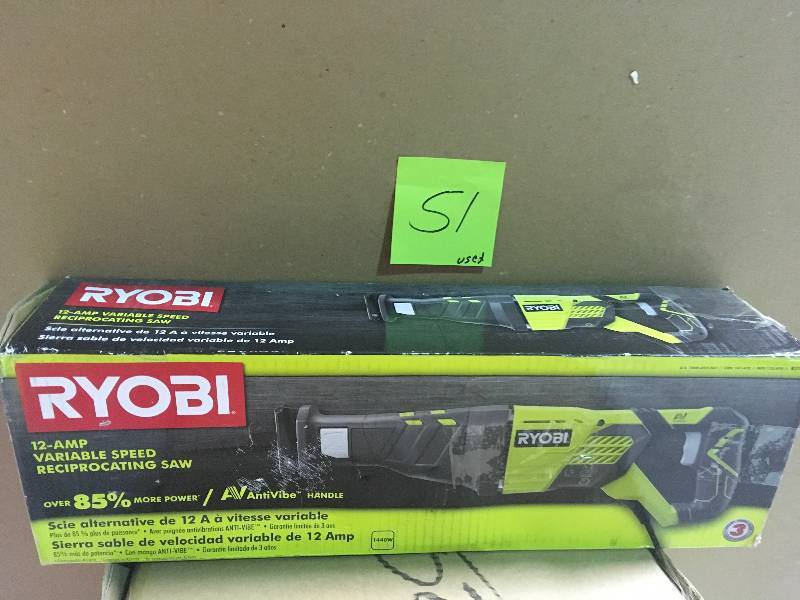 RYOBI 12 Amp Corded Reciprocating Saw in good condition
