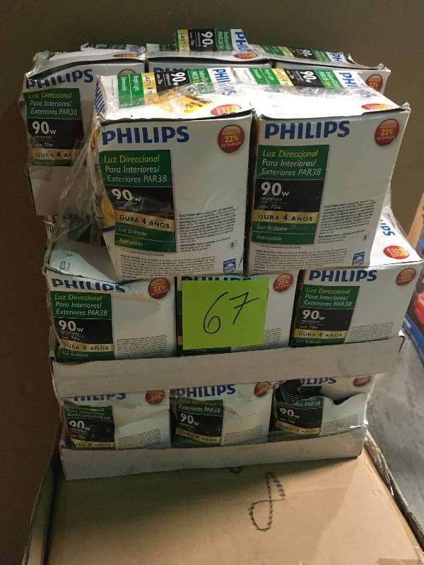 Philips 70-Watt Equivalent Halogen PAR38 IndoorOutdoor Long Life Spotlight Bulb not used