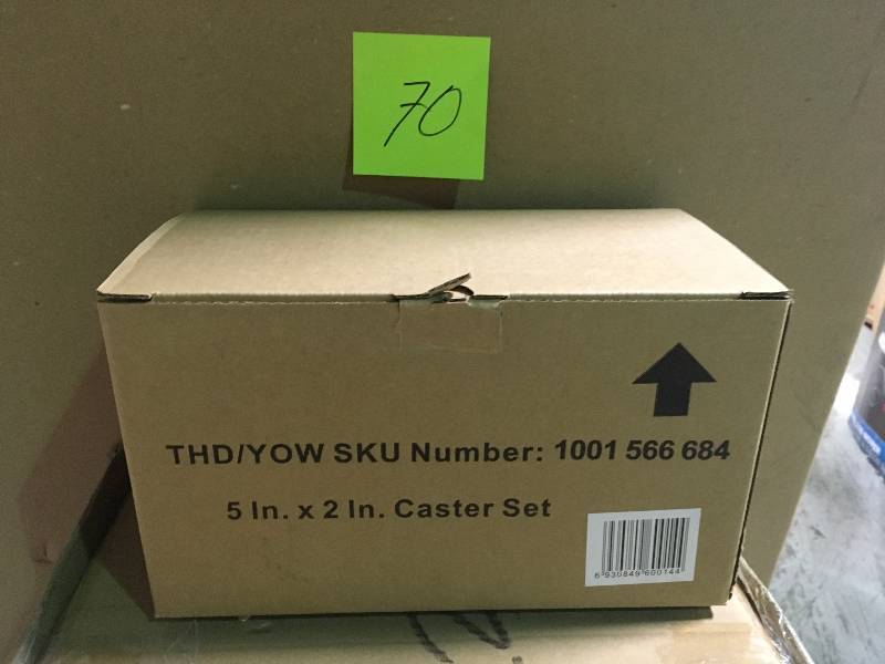 Husky 5 in. Black PP Caster Kit not used