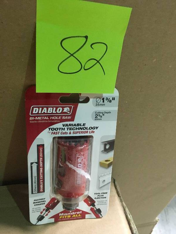 Diablo 1-38 in. Bi-Metal Hole Saw in good condition