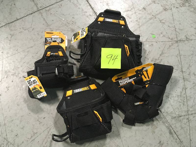 TOUGHBUILT Tape Measure with Utility Knife Pouch, Black in good condition