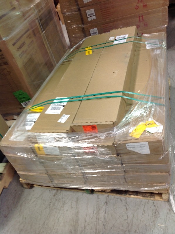 Lot of 22 cases of LifeProof Jacobean Oak 12 mm Thick x 8.03 in. Wide x 47.64 in. Length Laminate Flooring (15.94 sq. ft.  case) in good conditions