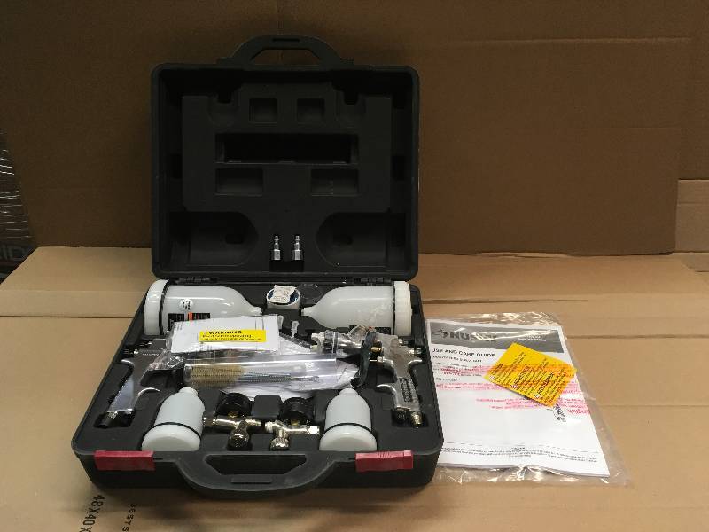 lot 2 image: Husky HVLP and Standard Gravity Feed Spray Gun Kit  in good condition