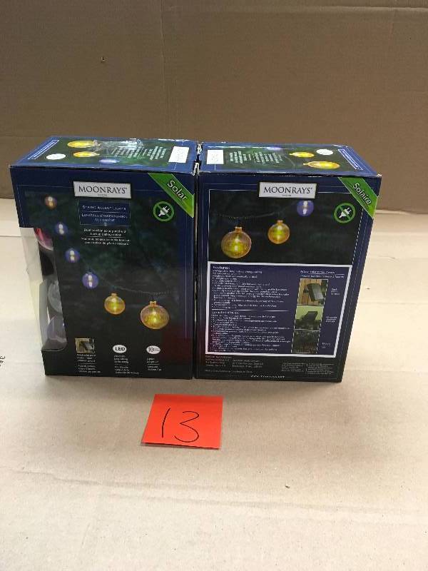 lot 13 image: MOONRAYS LENGHT 9 ft. String ACCENTS Lights - 10-Light Bulbs not used
