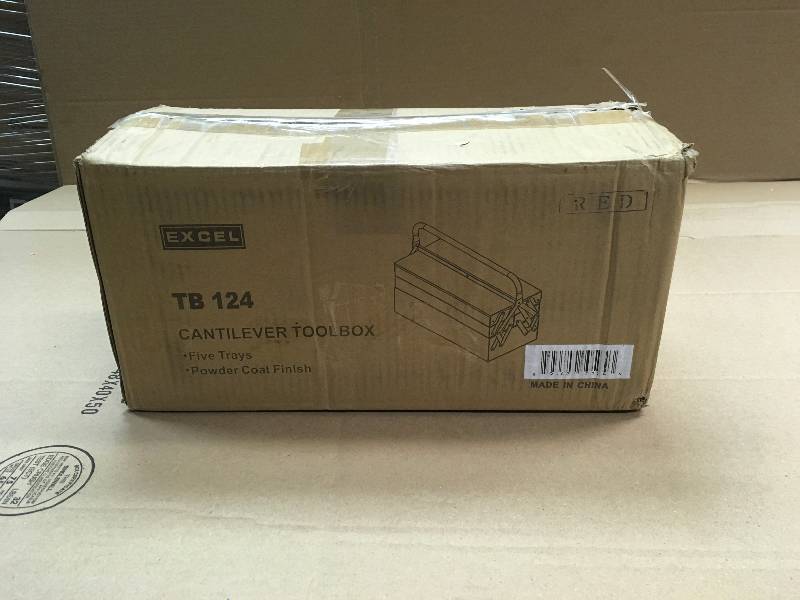 lot 25 image: Excel Cantilever Tool Box  124 not used