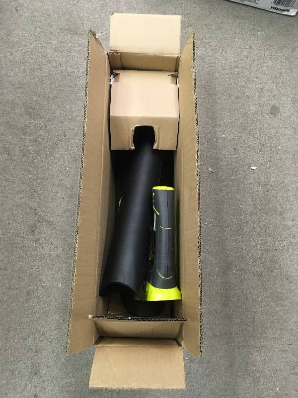 lot 26 image: RYOBI ONE 100 MPH 280 CFM 18-Volt Lithium-Ion Cordless Jet Fan Leaf Blower Battery and Charger Not Included