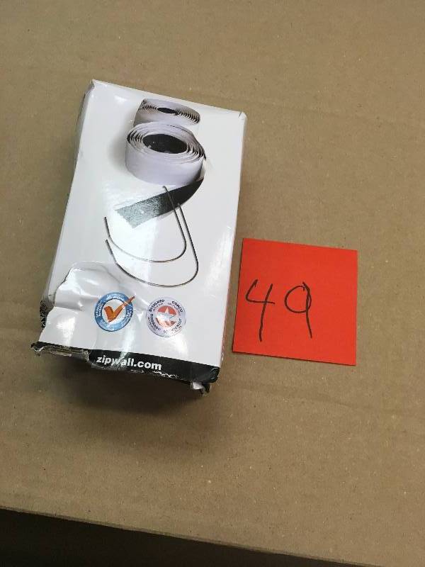 lot 49 image: ZipWall AZ2 Standard Zipper (contains 2 zippers) in good condition