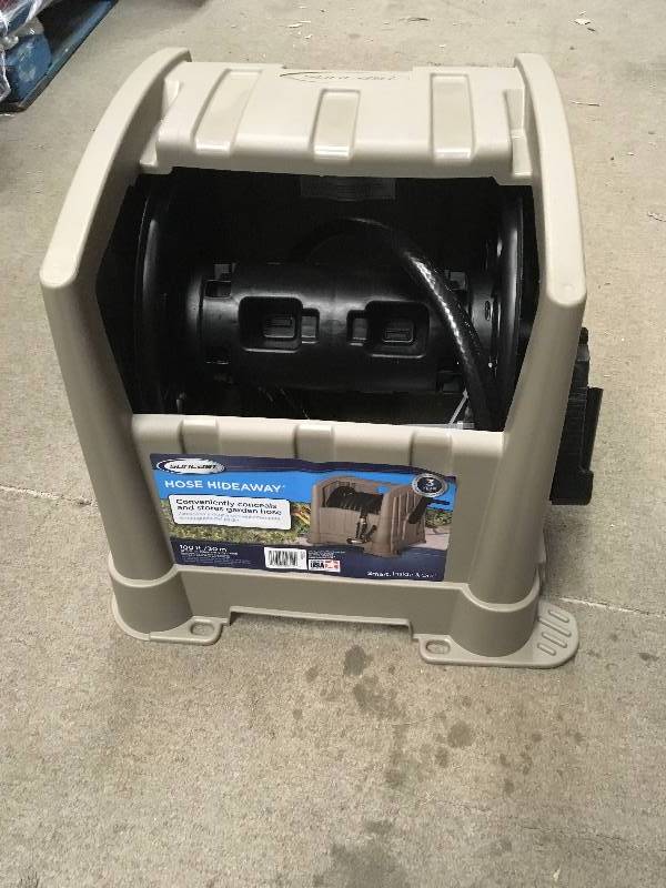 lot 56 image: Suncast 100 ft. Hose Hideaway not used