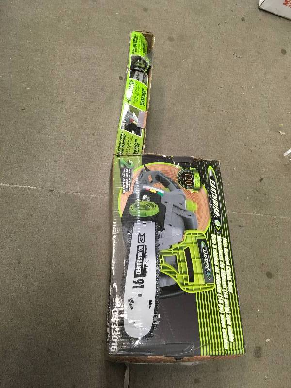 lot 58 image: Earthwise 16 in. 12 Amp Electric Chainsaw in good condition