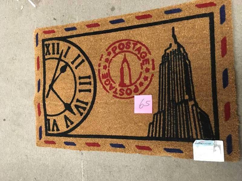 lot 65 image: TRAFFICMASTER WELCOME MAT POSTCARD not used