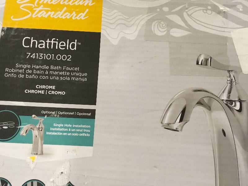 lot 85 image: American Standard Chatfield 8 in. Widespread 2-Handle Bathroom Faucet in Polished Chrome in good condition