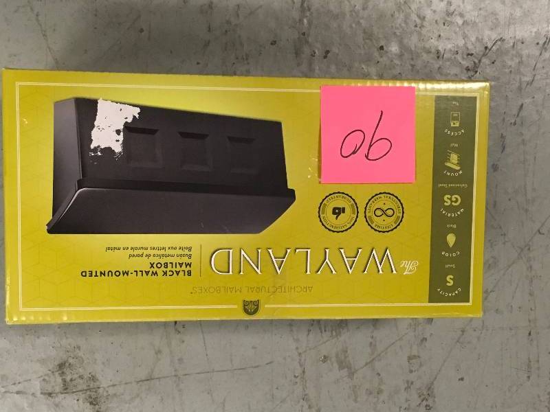 lot 90 image: Architectural Mailboxes Wayland Wall-Mounted Mailbox not used