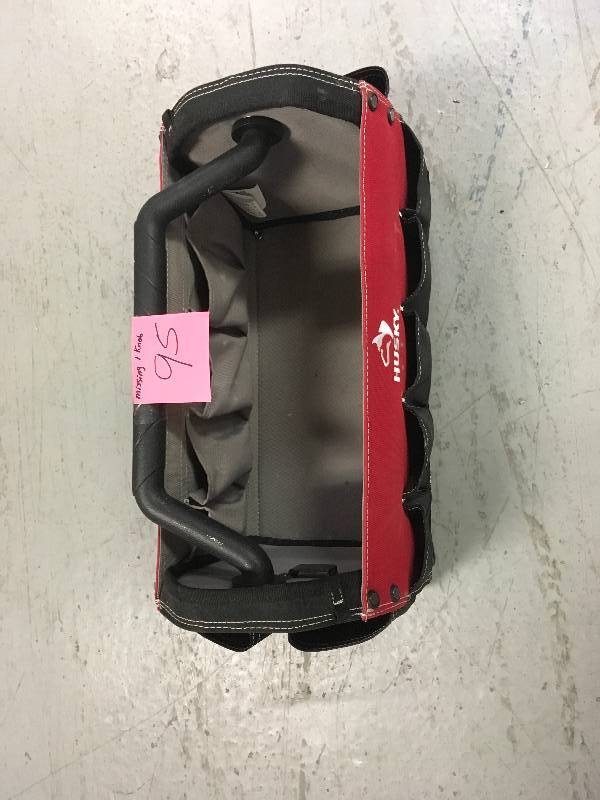 lot 95 image: HUSKY TOOL BAG MISSING ON KNOB