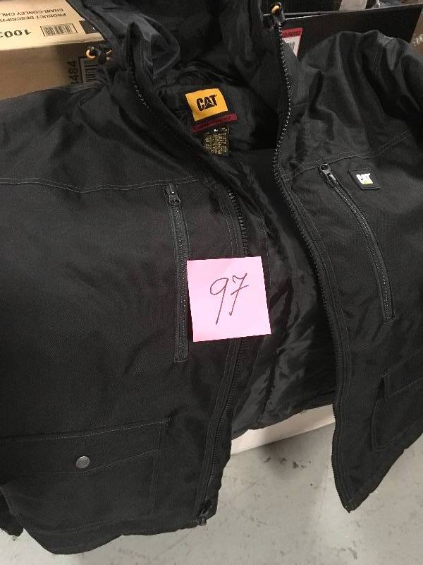 lot 97 image: CAT Heavy Insulated Parka MENS L not used