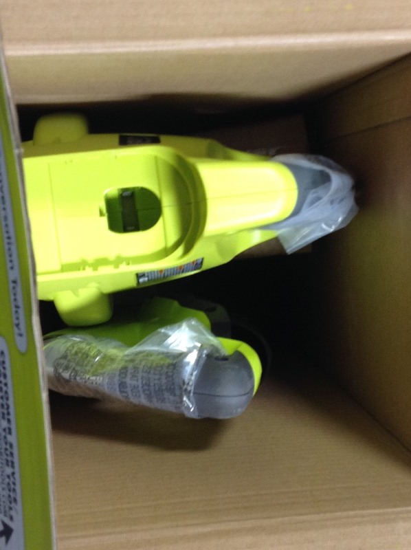 lot 110 image: RYOBI ONE 18-Volt Lithium-Ion String TrimmerEdger and Blower Combo Kit 2.0 Ah Battery and Charger Included not used