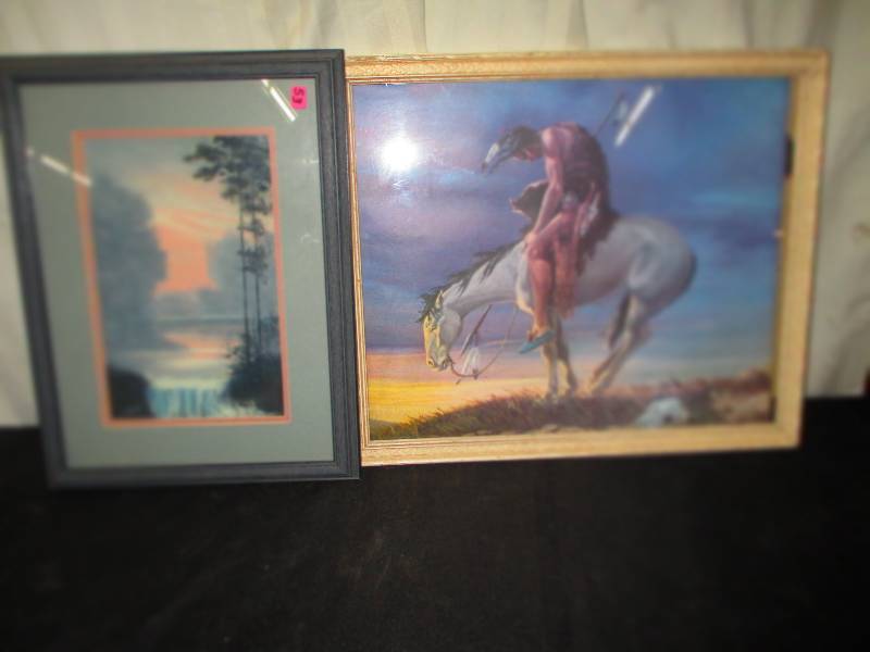 lot 53 image: 2 Pictures, Old Native American one