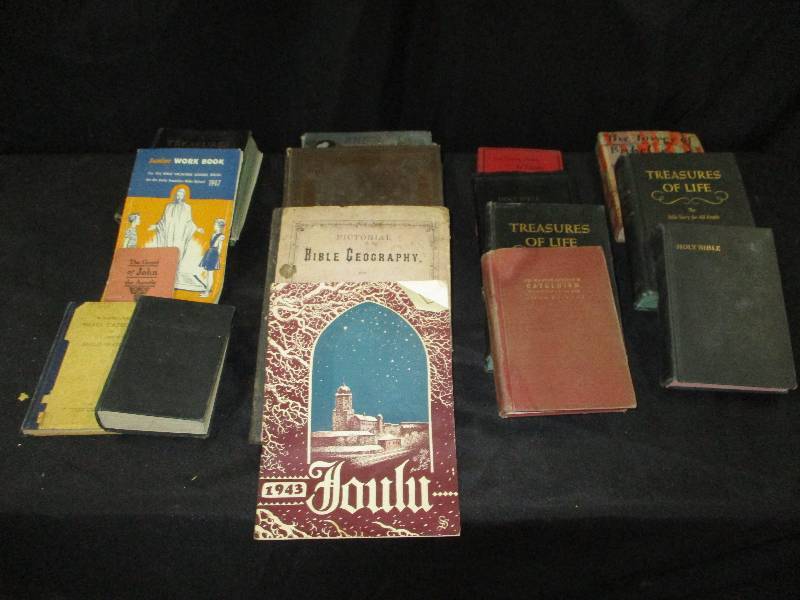 lot 82 image: Old Books and Bibles