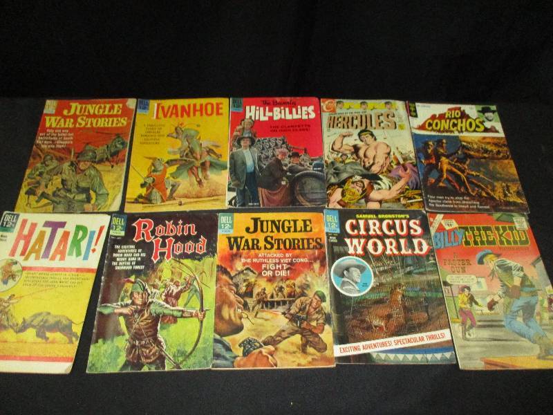lot 84 image: Qty 10 12Cent Old Comic Books