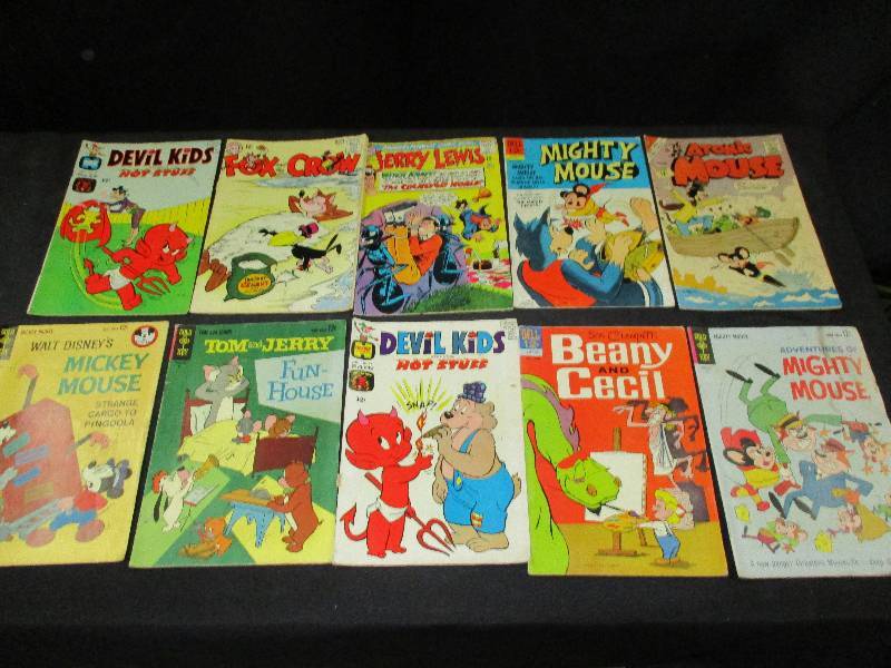 lot 91 image: Qty 10 12Cent Old Comic Books