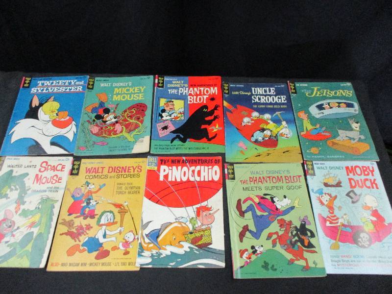 lot 92 image: Qty 10 12Cent Old Comic Books