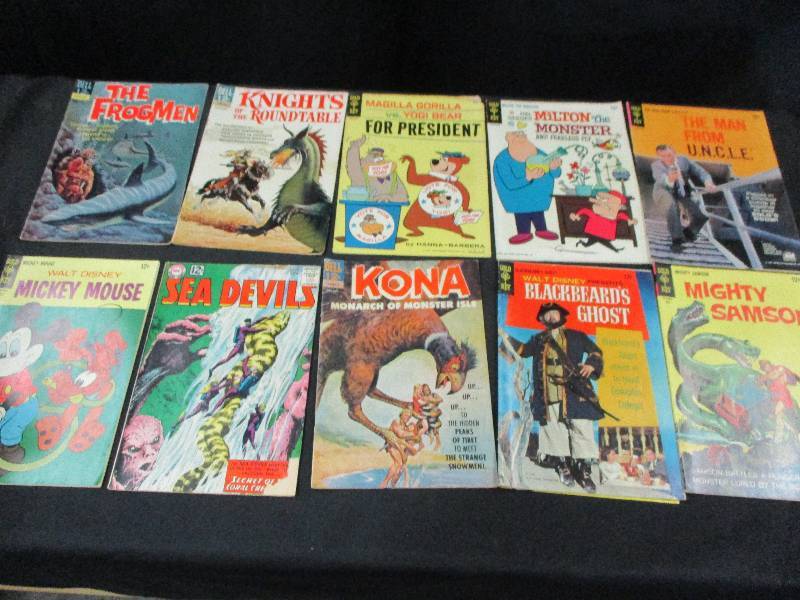 lot 93 image: Qty 10 12Cent Old Comic Books