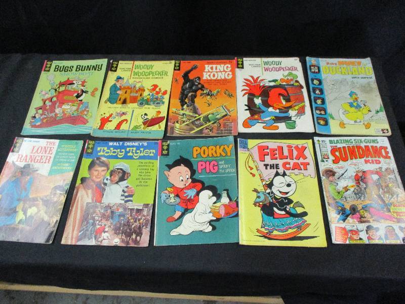 lot 94 image: Qty 10 12Cent Old Comic Books