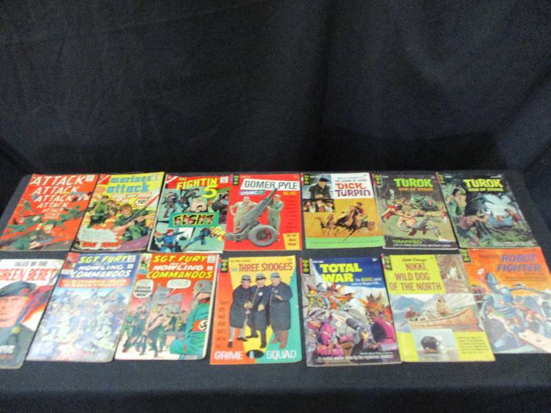 lot 95 image: Qty 14 12Cent Old Comic Books