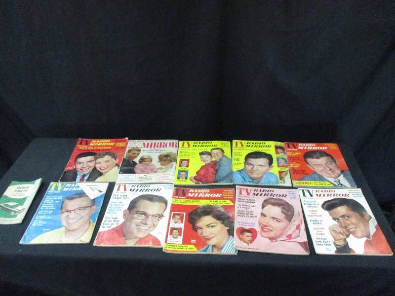 lot 105 image: Old Tv Radio Mirror Magazines from the 1950s and old Manuel