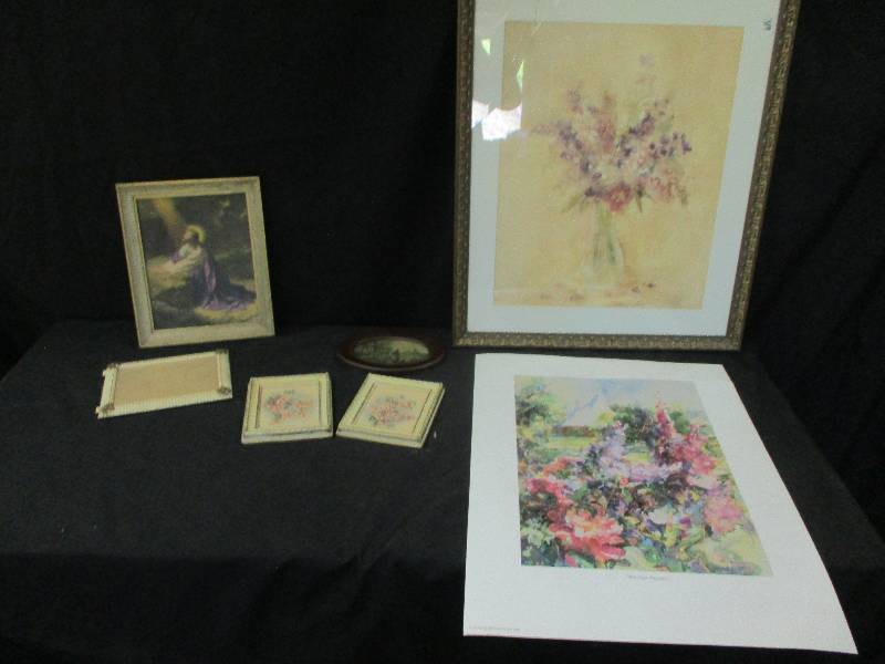 lot 106 image: Pictures with some nice old frames