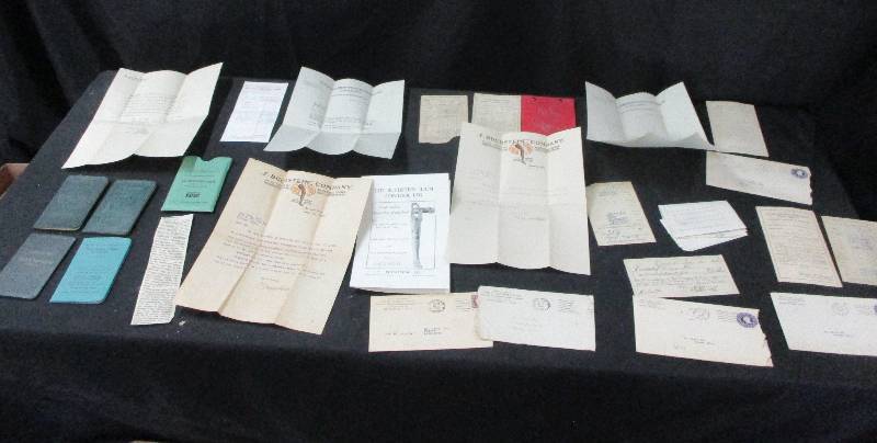 lot 121 image: Old Bank Books ans interesting accoiunt stuff from the 1950s Aho Family
