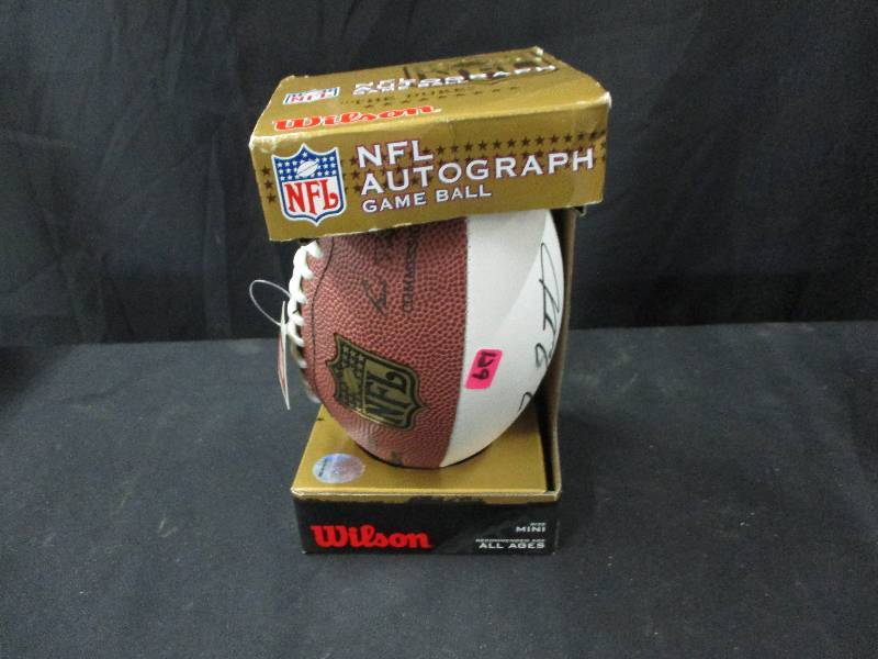 lot 129 image: Signed Wilson Football Signed by Fran Tarkenton