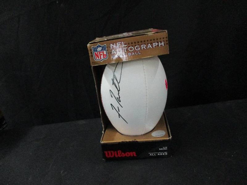 lot 130 image: Signed Wilson Football Signed by Fran Tarkenton