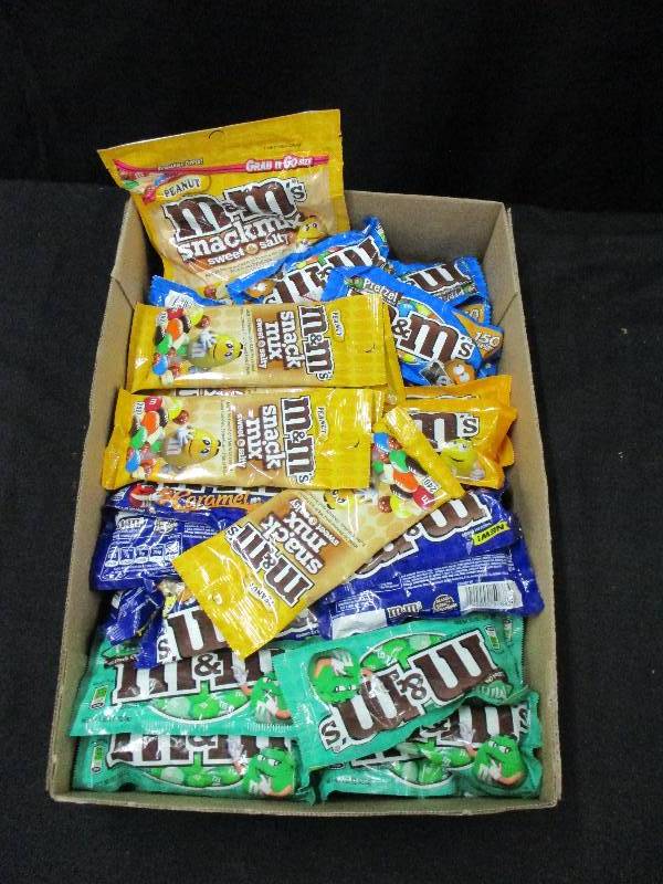 lot 172 image: 46 Packs of Various M&Ms