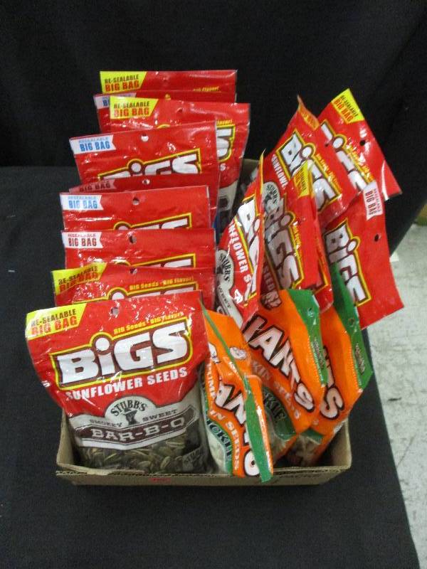lot 180 image: 18 Bags of Sunflower Seeds and Pumpkin seeds