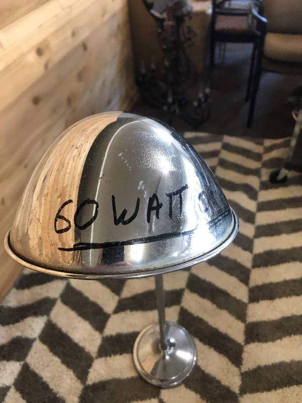 lot 8 image: Chrome Gooseneck Telescoping Industrial Medical Exam Light Lamp - Nice Working Condition