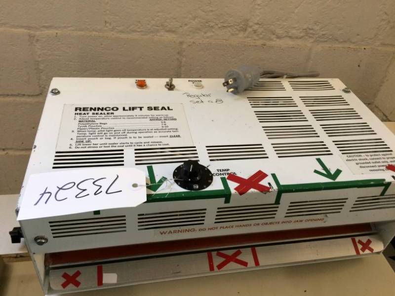 lot 74 image: Rennco LS Lift Seal Medical Instrument Bag Heat Sealer - Excellent Working Condition