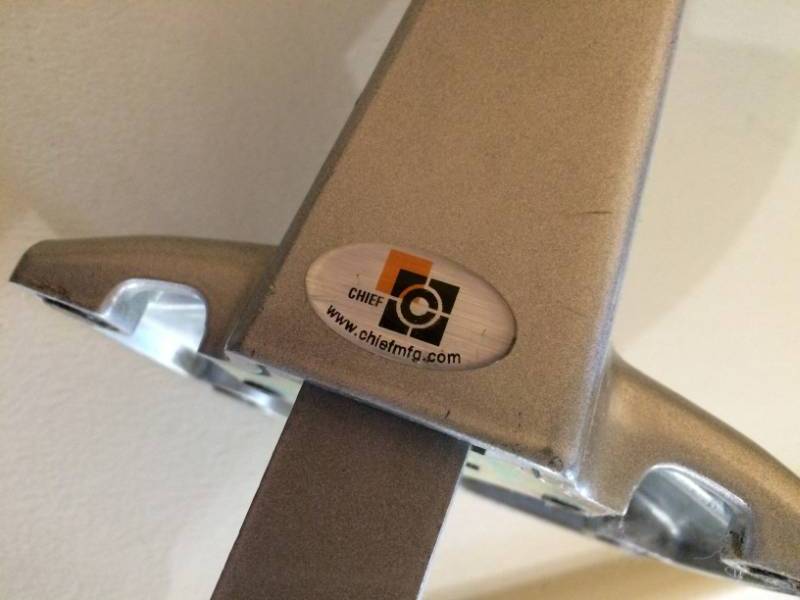 lot 16 image: Desktop WorkStation Ergotron Monitor Mounts by Chief