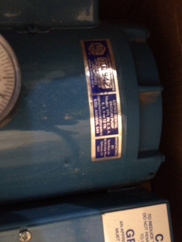 lot 17 image: Tech West Dental Whirlwind 1.5 HP Liquid (Wet) Ring Vacuum Pump 115230V - Worked When Removed From Last Location