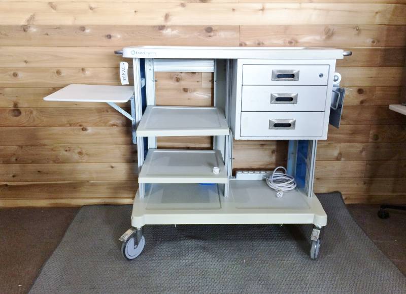 lot 31 image: Endo Choice EndoCart Transport Trolley -  These Carts Are Very Expensive & Would Be Great In Your Garage Or Workspace - Locking Wheels - Great Condition