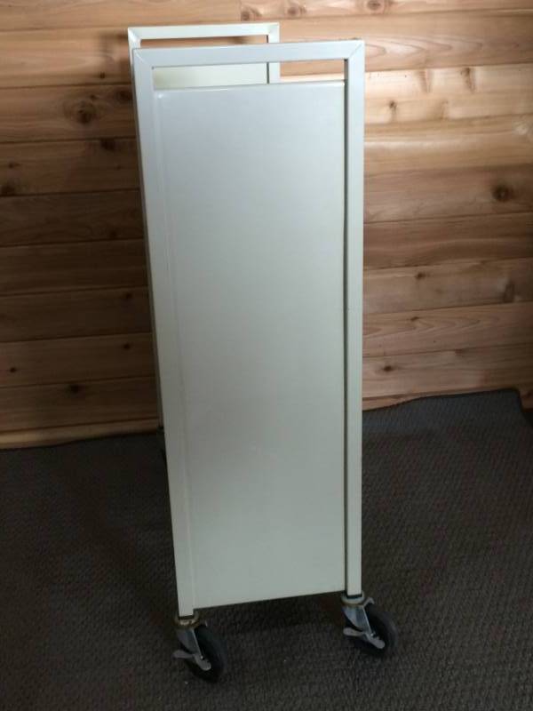 lot 38 image: Metal Three Shelved Book Cart