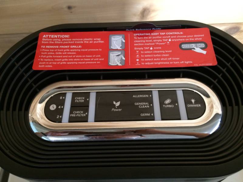 lot 52 image: Honeywell True HEPA Air Purifier with Allergen Remover-Black - Appears New