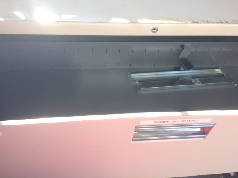 lot 71 image: High Quality HON 3 Drawer Lateral Filing Cabinet -&nbspDrawer Slides Work Smooth Some scratching at the top - See Pictures