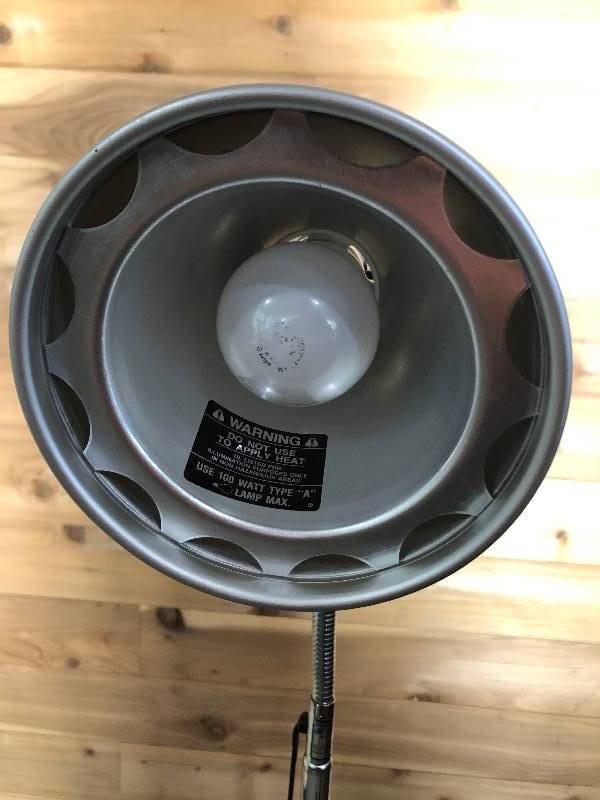 lot 4 image: Super Cool Retro Industrial MCM Medical Gooseneck Lamp with Chrome Finish