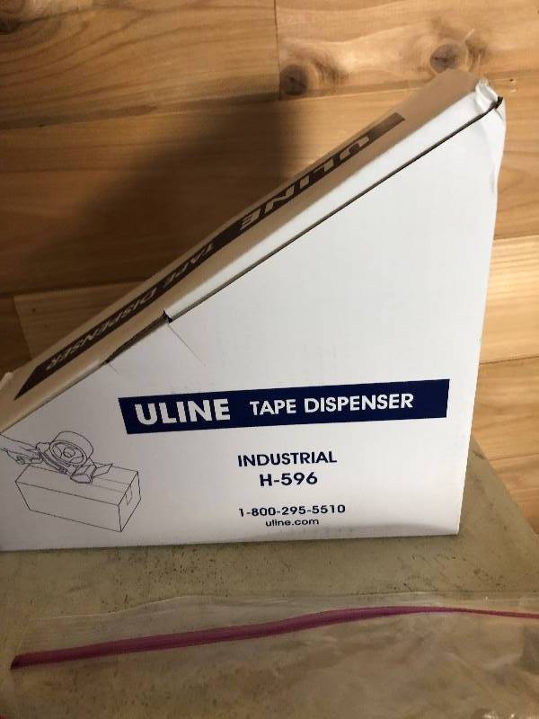 lot 39 image: NEW IN BOX Uline Tape Dispenser PLUS MORE